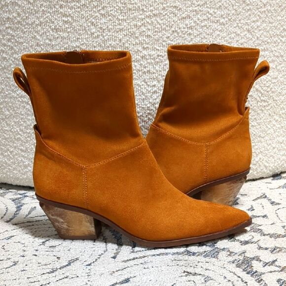 Franco Sarto Shoes - Franco Sarto Tan Boots 6.5 NWOT Heeled Western Boot, Cowgirl Aesthetic, Boho